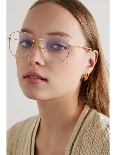 gucci hexagon glasses|gucci eyewear hexagonal frame glasses.